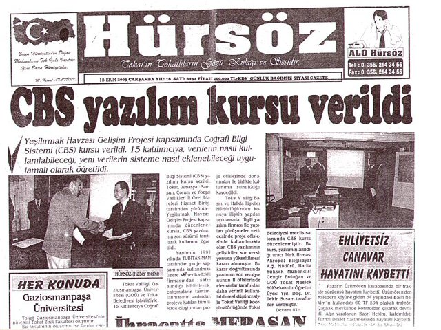 Tokat Hürsöz Gazetesinde Akropol