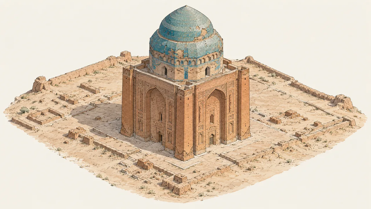 Sultan Sencer Türbesi fotogrametrik rölövesi